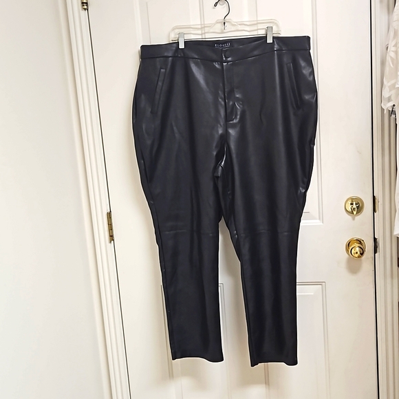 NWT Eloquii Faux Leather Pants - Picture 2 of 7